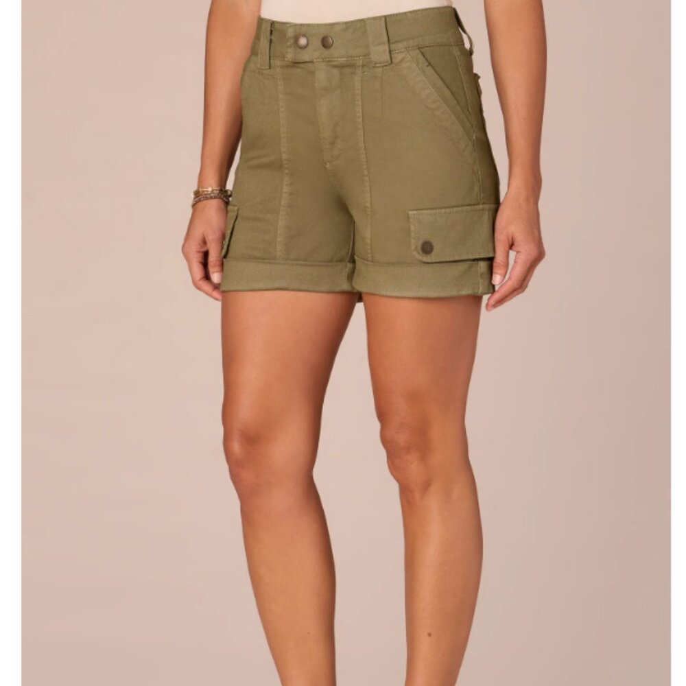 "Ab"solution Skyrise 4.5" Inseam Double Button Cargo Short WS-164 - Picture 1 of 4
